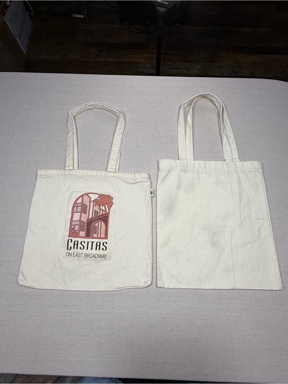 2 Canvas Tote Bags